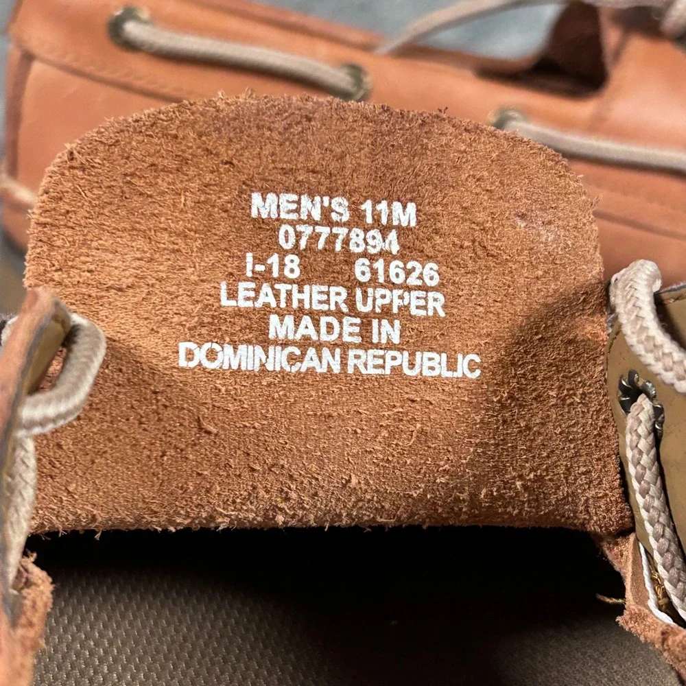 Sperry Top Sider Boat Shoes Mens 11M Brown Leather Classic  Lace Up - Picture 11 of 11